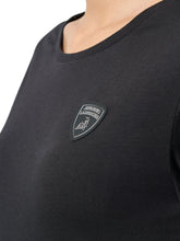 WOMEN'S BLACK T SHIRT WITH SHIELD LOGO | Lamborghini Store