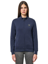 WOMEN'S NAVY BLUE FULL ZIP SWEATSHIRTS | Lamborghini Store