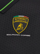 Women's Squadra Corse black polo shirt | Lamborghini Store