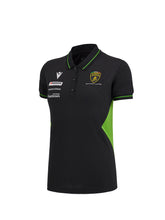 WOMEN'S SQUADRA CORSE BLACK POLO SHIRT | Lamborghini Store