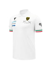 Polo bianca da uomo Automobili Lamborghini Squadra Corse | Lamborghini Store