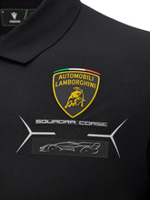 Polo nera da uomo Automobili Lamborghini Squadra Corse | Lamborghini Store