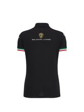 Automobili Lamborghini Squadra Corse Schwarzes Damen-Poloshirt | Lamborghini Store