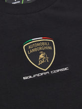 KIDS' SQUADRA CORSE BLACK T SHIRT | Lamborghini Store
