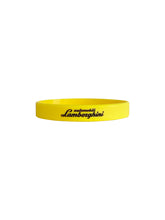 SET OF AUTOMOBILI-LAMBORGHINI SILICONE BRACELETS IN BLACK AND YELLOW | Lamborghini Store