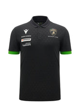 Squadra Corse men's black polo shirt | Lamborghini Store