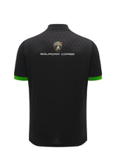 Squadra Corse men's black polo shirt | Lamborghini Store