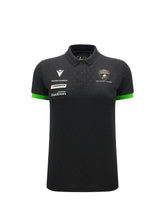 Squadra Corse women's black polo shirt | Lamborghini Store