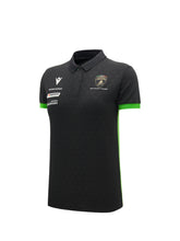 Squadra Corse women's black polo shirt | Lamborghini Store