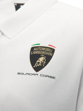 Squadra Corse women's white polo shirt | Lamborghini Store