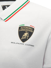 Squadra Corse women's white polo shirt | Lamborghini Store