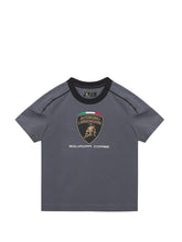 Squadra Corse grau Kinder-Sportshirt | Lamborghini Store