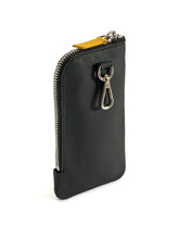 Card Holder With Clip In Upcycled Leather | Lamborghini Store