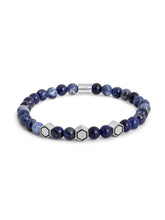 Bracciale in rodio e sodalite | Lamborghini Store