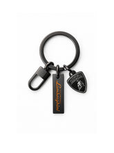 Portachiavi con logo a scudo e logo script | Lamborghini Store