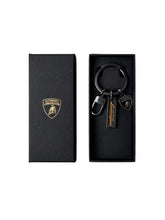 Portachiavi con logo a scudo e logo script | Lamborghini Store