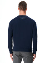 MEN'S NAVY BLUE ROUND NECK SWEATSHIRT | Lamborghini Store