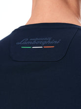 MEN'S NAVY BLUE T SHIRT WITH BIG SHIELD LOGO | Lamborghini Store