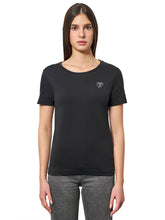 WOMEN'S BLACK T SHIRT WITH SHIELD LOGO - Sale | Lamborghini Store