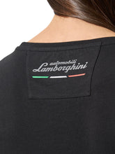 WOMEN'S BLACK T SHIRT WITH SHIELD LOGO | Lamborghini Store