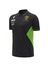 Men's Squadra Corse black polo shirt | Lamborghini Store