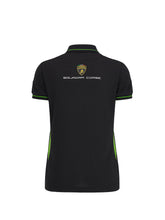 Women's Squadra Corse black polo shirt | Lamborghini Store