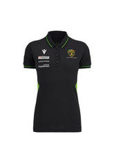 WOMEN'S SQUADRA CORSE BLACK POLO SHIRT | Lamborghini Store