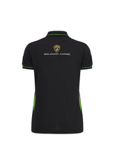 WOMEN'S SQUADRA CORSE BLACK POLO SHIRT | Lamborghini Store