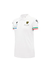 Automobili Lamborghini Squadra Corse Weißes Damen-Poloshirt - LMDH | Lamborghini Store