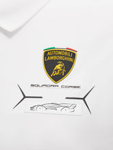 Automobili Lamborghini Squadra Corse Weißes Damen-Poloshirt | Lamborghini Store