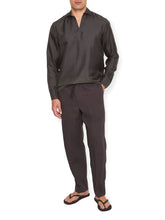 Relaxed Fit Linen Trousers - Men’s Apparel | Lamborghini Store