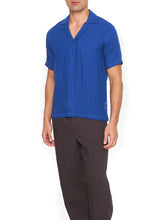 Relaxed Fit Capri Collar Linen Shirt - Men’s Apparel | Lamborghini Store