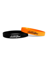 Set Of Automobili-Lamborghini Silicone Bracelets In Black And Orange - Lifestyle | Lamborghini Store