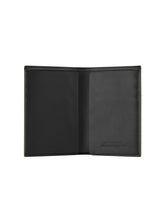 PORTAFOGLIO VERTICALE IN PELLE CON BORDI IN CONTRASTO VERDE MILITARE - Accessori | Lamborghini Store