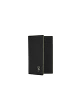 PORTA CARTE IN PELLE CON BORDI IN CONTRASTO VERDE MILITARE | Lamborghini Store