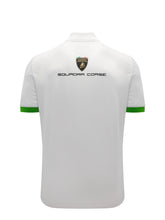 Squadra Corse men's white polo shirt | Lamborghini Store