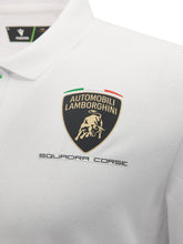 Squadra Corse men's white polo shirt | Lamborghini Store