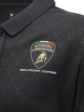 Squadra Corse women's black polo shirt | Lamborghini Store
