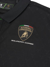 Squadra Corse kid's black polo shirt | Lamborghini Store