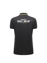 Squadra Corse polo noir pour femme | Lamborghini Store