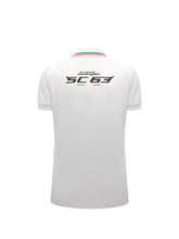Squadra Corse women's white polo shirt | Lamborghini Store