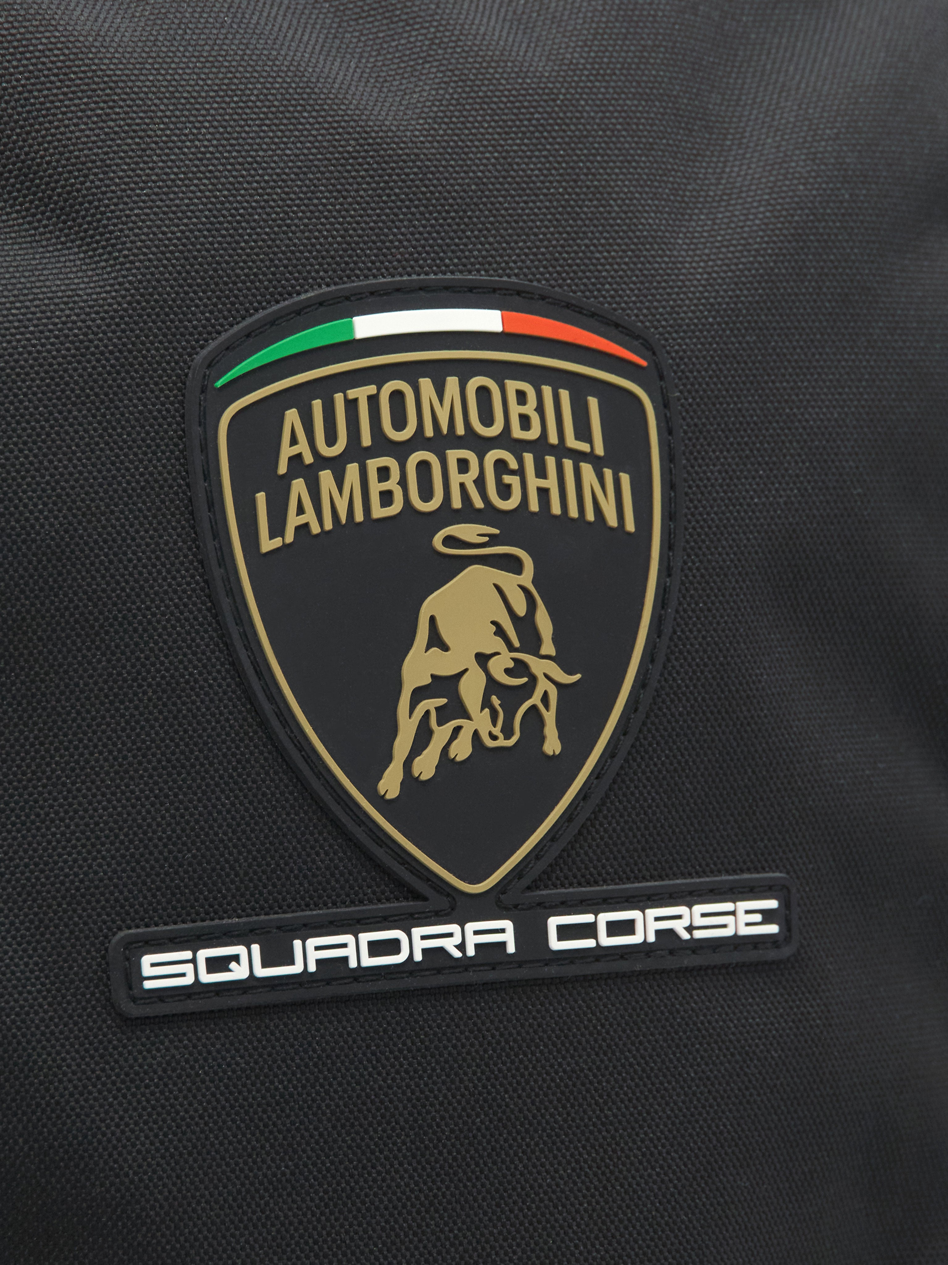 jansport backpack with lamborghini patch Squadra Corse black backpack
